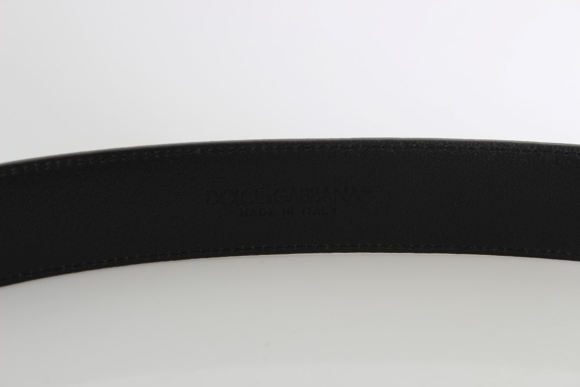 Black Leather Gold Buckle Belt