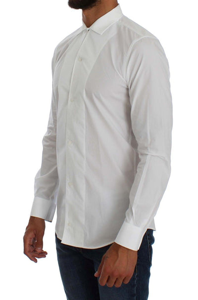 White Cotton GOLD Slim Fit Dress Shirt