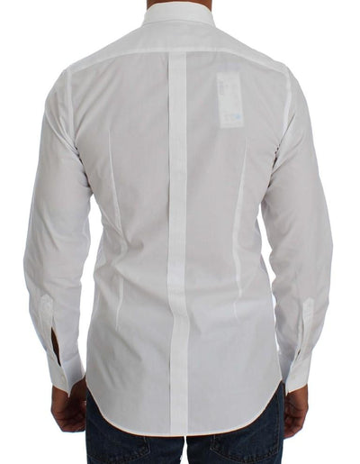 White Cotton GOLD Slim Fit Dress Shirt