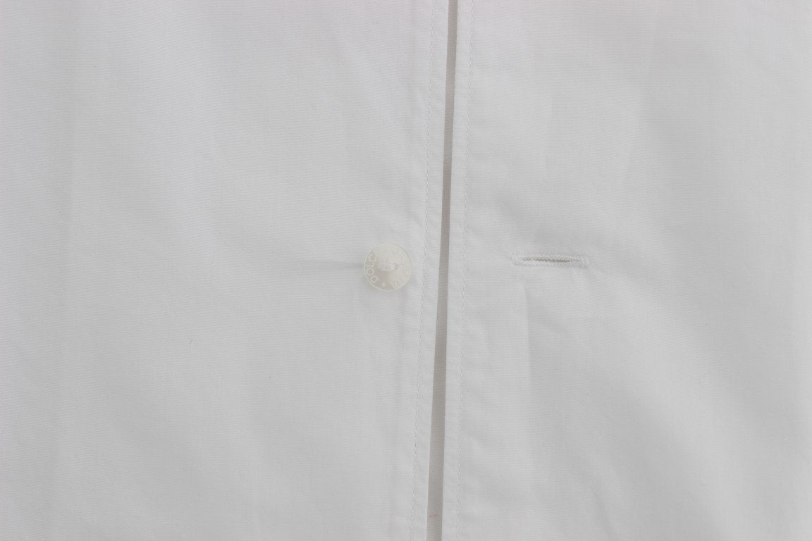 White Cotton GOLD Slim Fit Dress Shirt