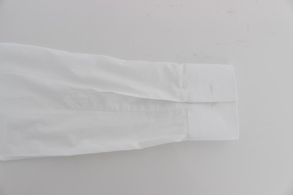 White Cotton GOLD Slim Fit Dress Shirt