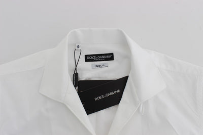 White Cotton GOLD Slim Fit Dress Shirt