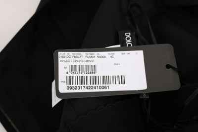 Black Stretch Long Gown Sheath Dress