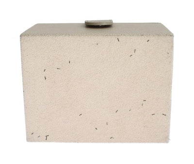 White Leather Unisex Two Watch Case Cover Box Storage