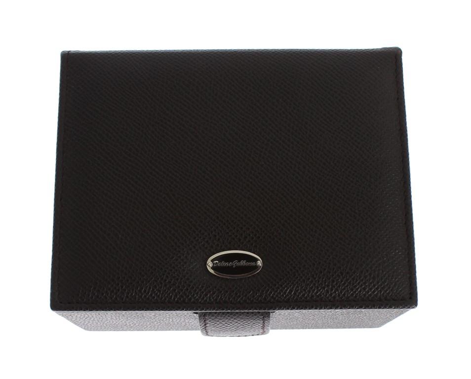 Brown Leather Unisex Two Watch Case Cover Box Storage