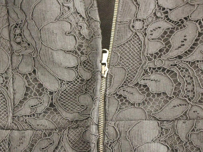 Black floral lace sicily runway dress