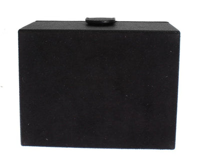 Black Leather Unisex Two Watch Case Cover Box Storage