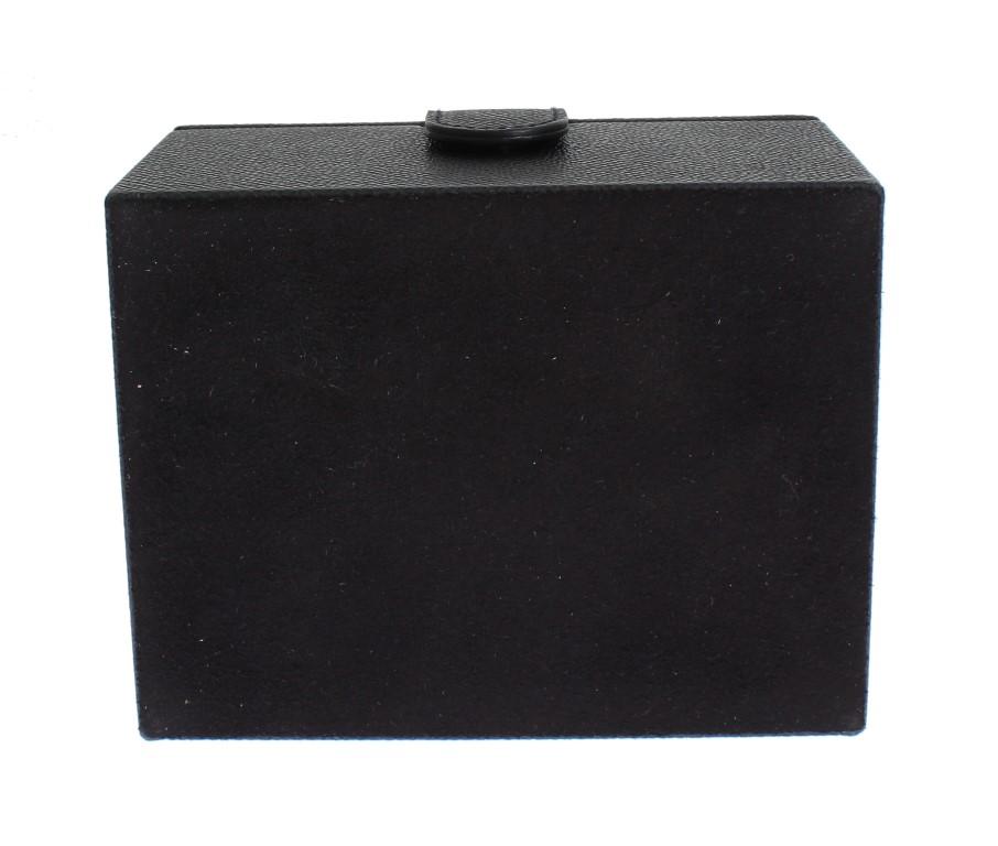 Blue Leather Unisex Two Watch Case Cover Box Storage