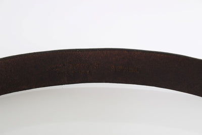 Brown Leather Casual Buckle Belt
