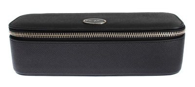 Black Leather Jewelry Sunglasses Case Box Bag Organizer