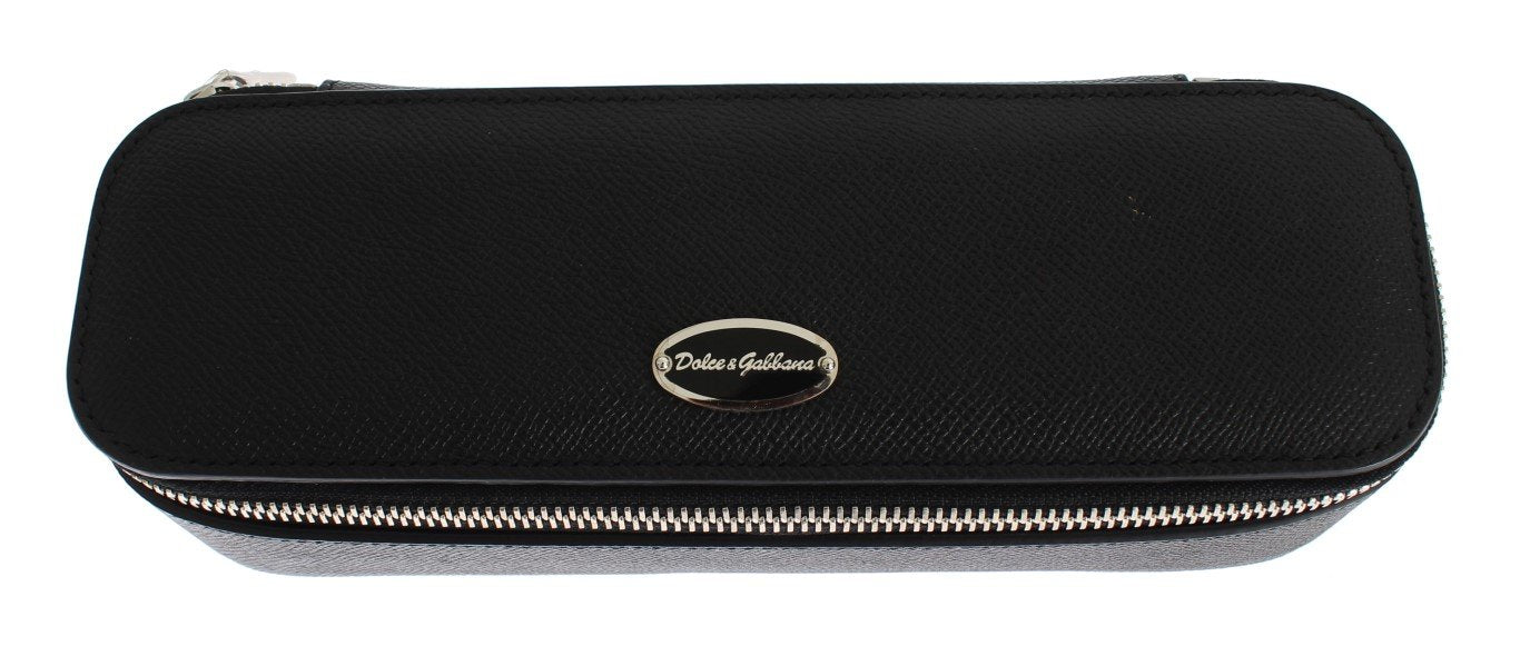 Black Leather Jewelry Sunglasses Case Box Bag Organizer