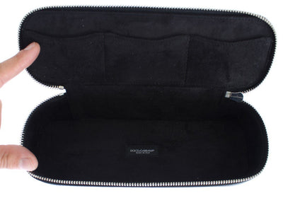 Black Leather Jewelry Sunglasses Case Box Bag Organizer