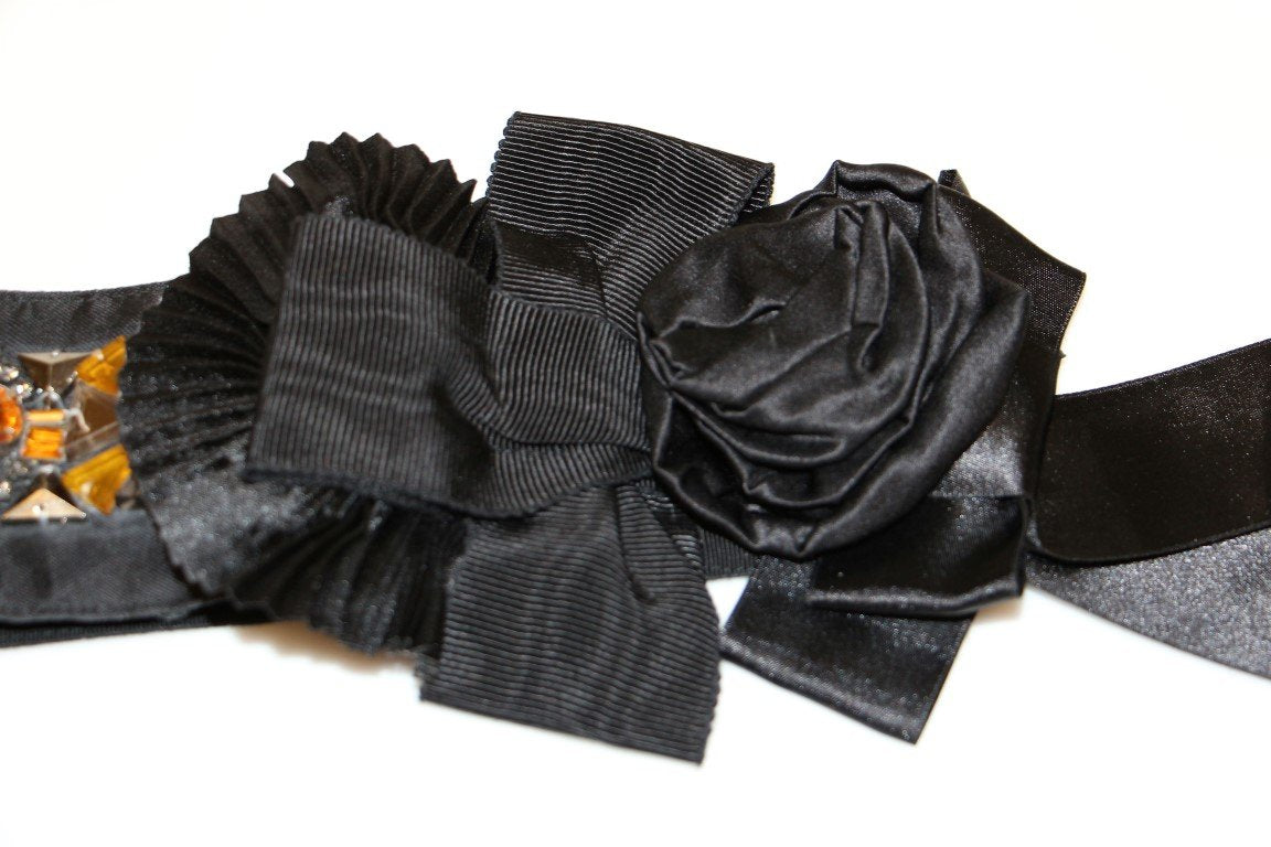 Black Crystal SPECIAL PIECE Waist Belt