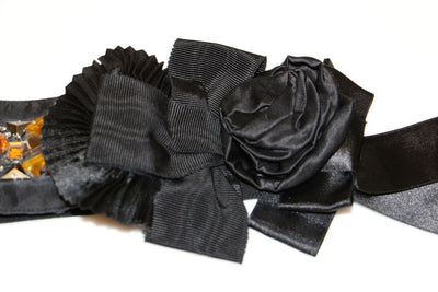 Black Crystal SPECIAL PIECE Waist Belt