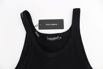 Black cotton crewneck t-shirt