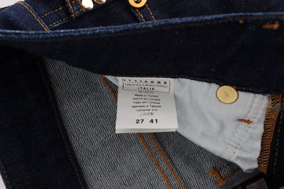 Blue Cotton Stretch Slim Fit Jeans