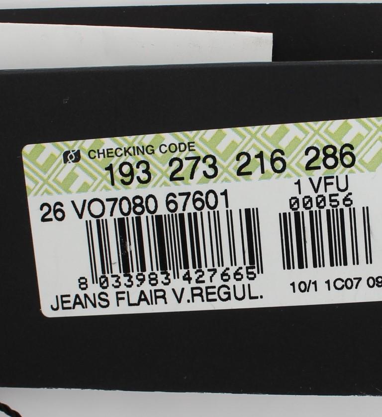 Blue Wash Cotton Stretch Boot Cut Jeans