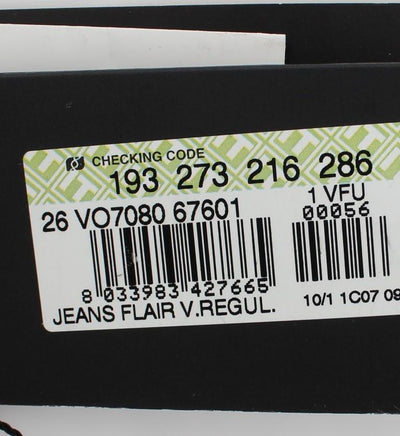 Blue Wash Cotton Stretch Boot Cut Jeans