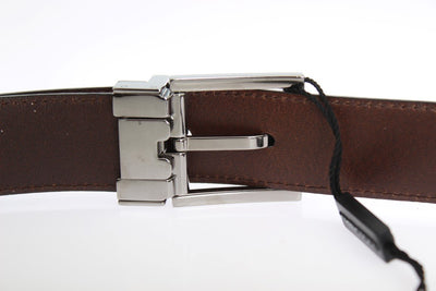 Blue Green Leather Silver Buckle Belt