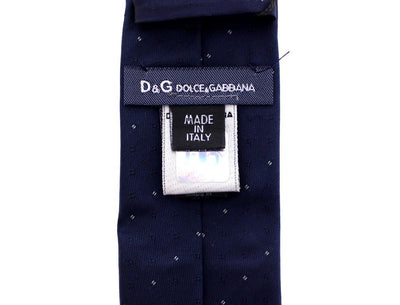 Blue Pattern Slim Neck Tie