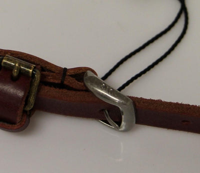 Brown Leather Logo Belt