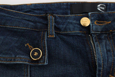 Blue Cotton Stretch Slim Fit Jeans