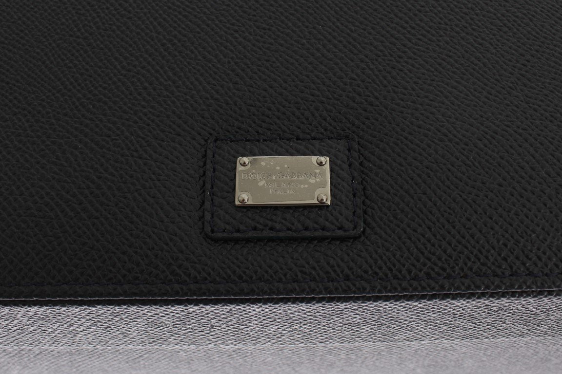 Blue Dauphine Leather Watch Jewelry Sunglasses Case