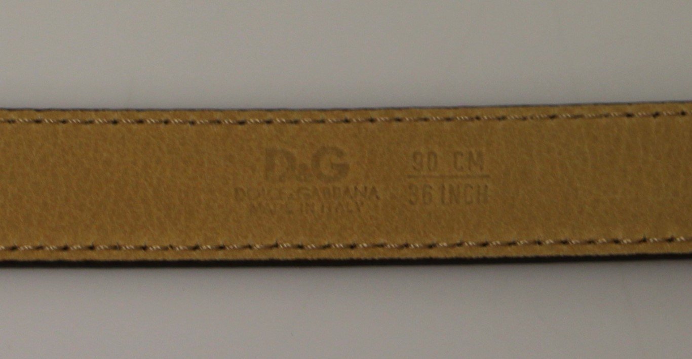 Red Leather Logo Belt