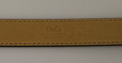 Red Leather Logo Belt
