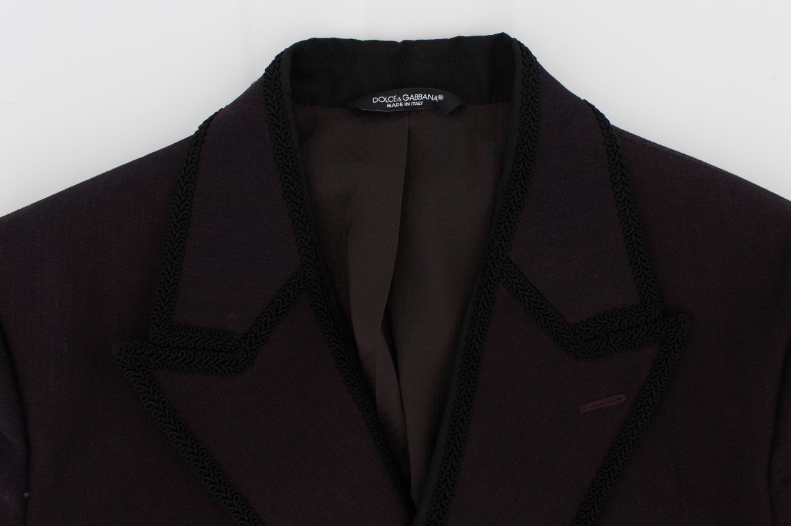Purple Torero Slim Fit Stretch Blazer