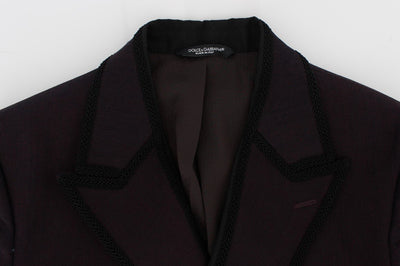 Purple Torero Slim Fit Stretch Blazer