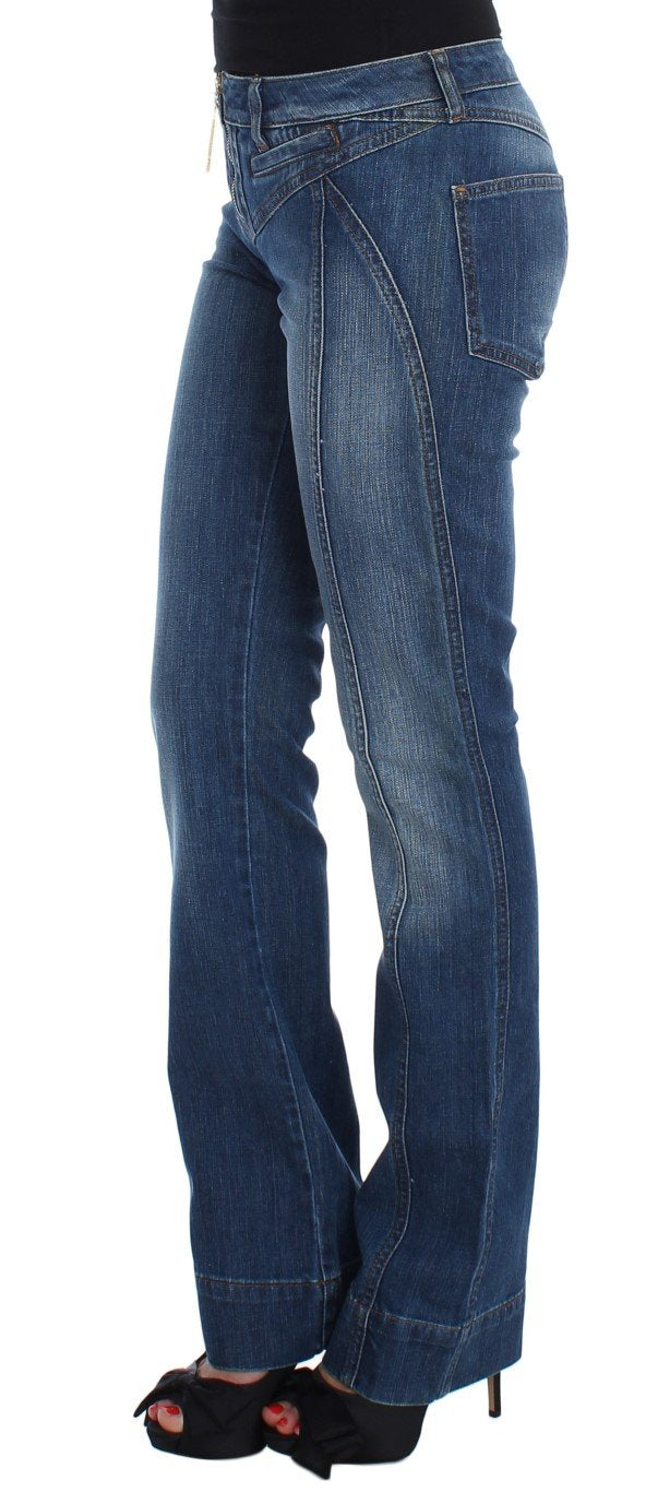Blue Wash Cotton Stretch Slim Fit Jeans