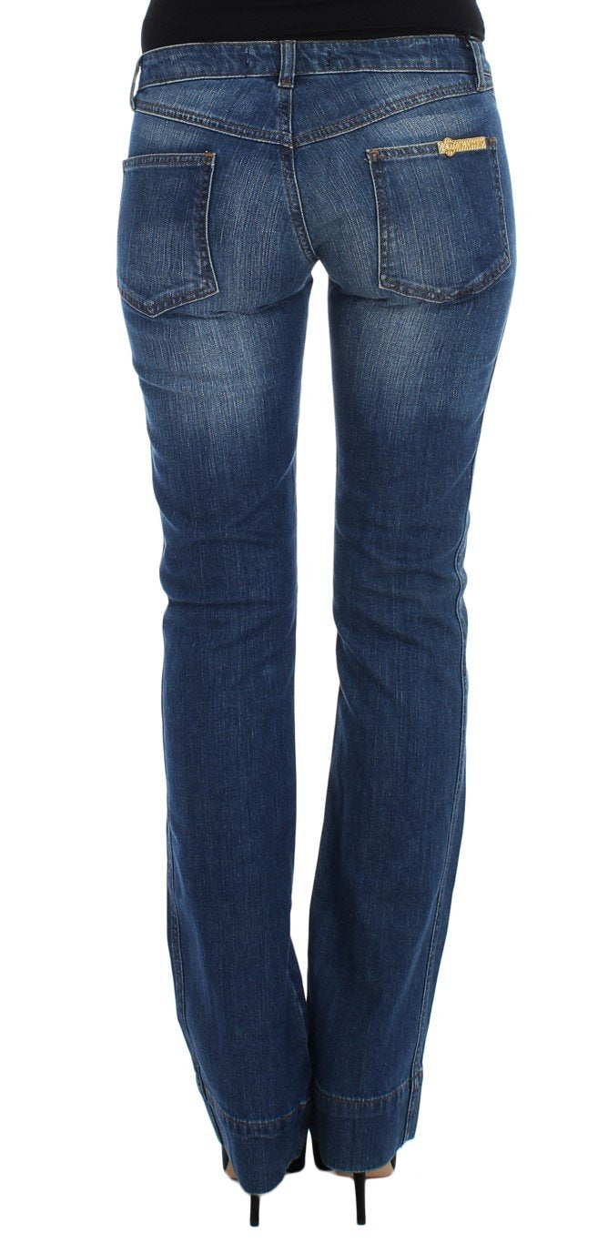 Blue Wash Cotton Stretch Slim Fit Jeans
