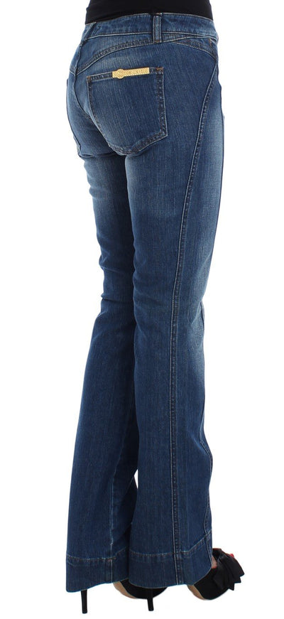 Blue Wash Cotton Stretch Slim Fit Jeans