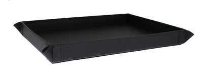 Black Leather Key Wallet Phone Money Card Tray Plate