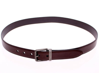 Brown Leather Logo Belt