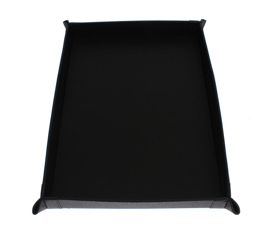 Black Leather Key Wallet Phone Money Card Tray Plate