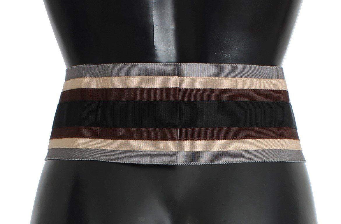 Crystal Brass Wide Waist Runway Belt