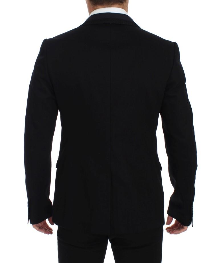 Black Torero Slim Fit Stretch Blazer