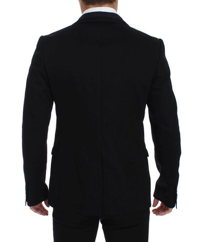 Black Torero Slim Fit Stretch Blazer