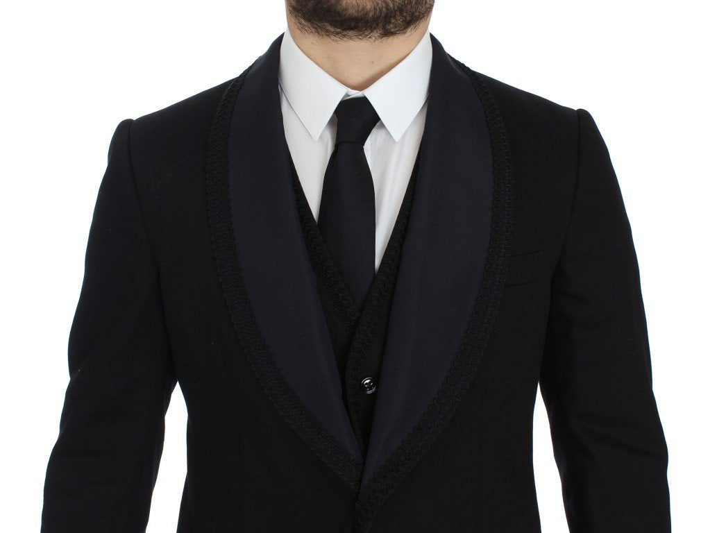 Black Torero Slim Fit Stretch Blazer