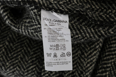 Gray Wool Tweed Fringes Hooded Poncho