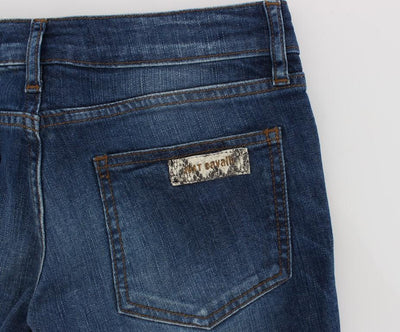 Blue Wash Cotton Stretch Slim Fit Jeans