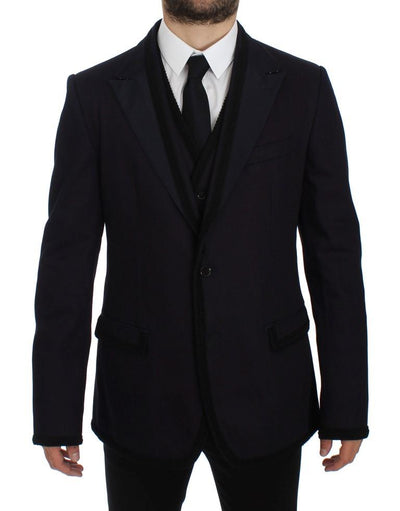 Purple Torero Slim Fit Stretch Blazer