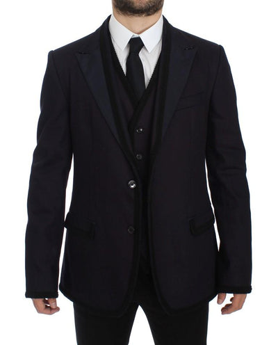 Purple Torero Slim Fit Stretch Blazer