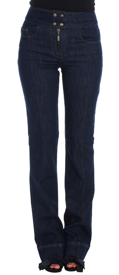 Blue Cotton Stretch Slim Fit Jeans