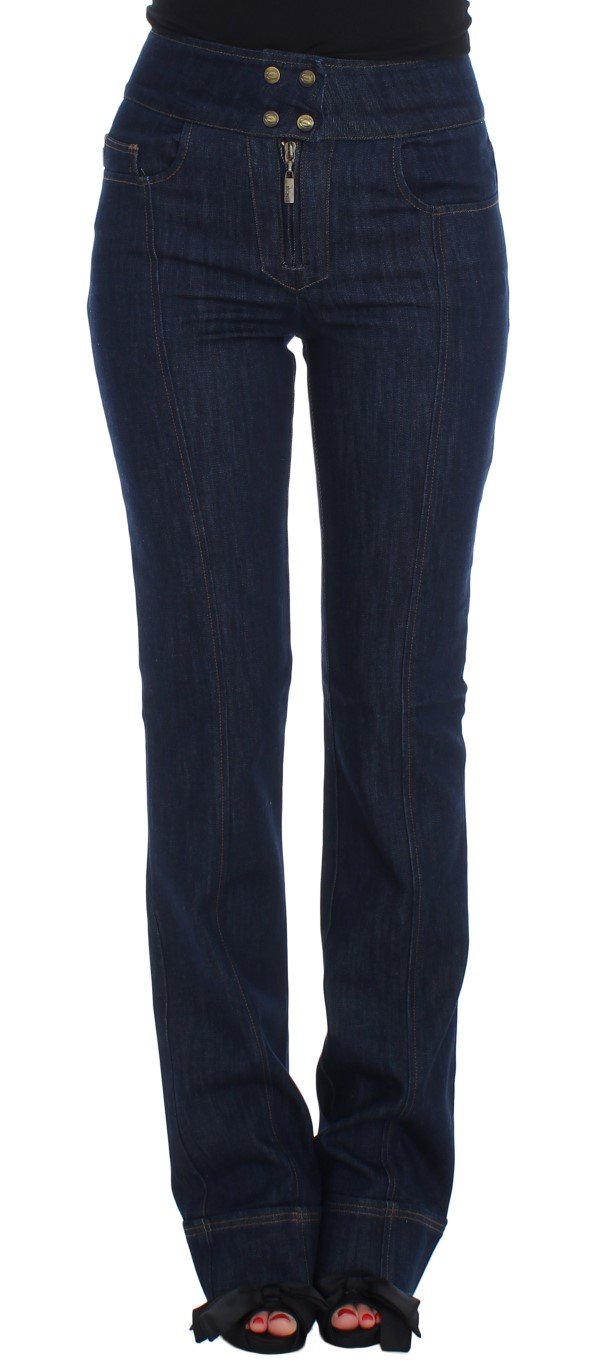 Blue Cotton Stretch Slim Fit Jeans