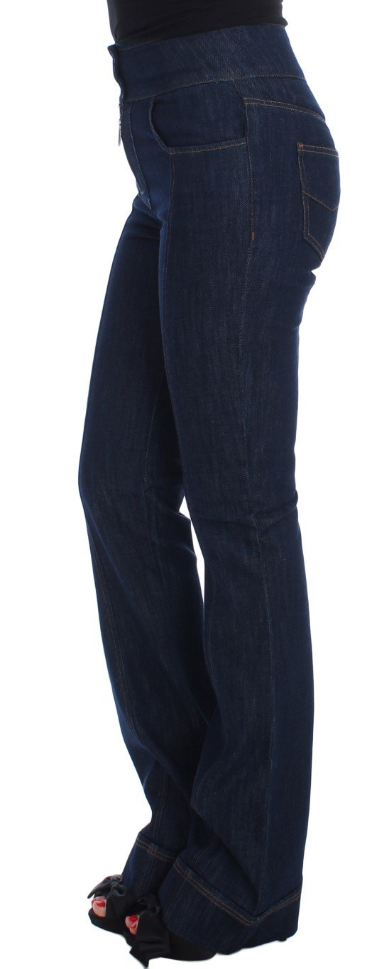 Blue Cotton Stretch Slim Fit Jeans