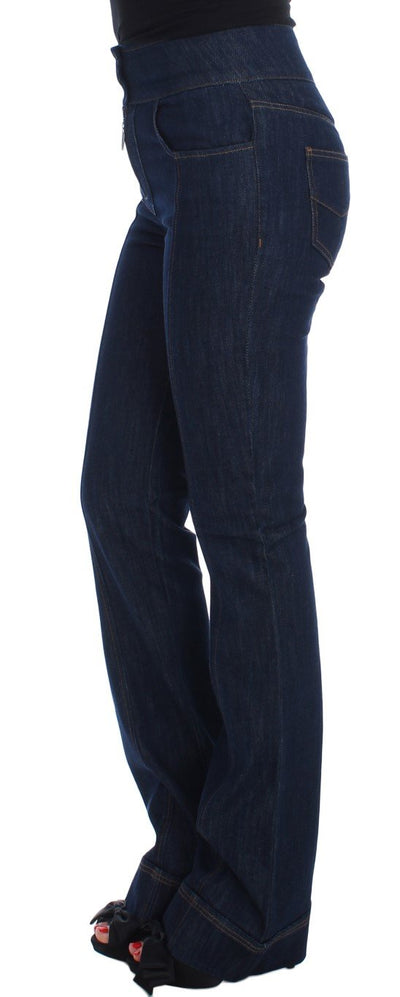 Blue Cotton Stretch Slim Fit Jeans