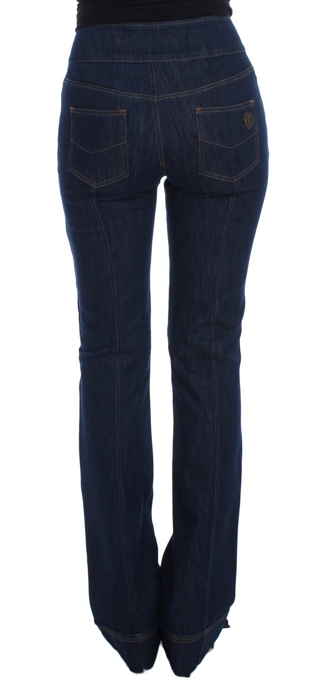 Blue Cotton Stretch Slim Fit Jeans